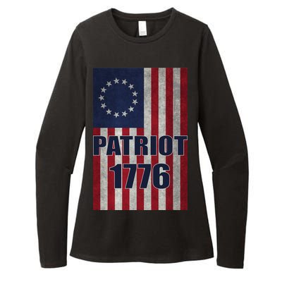 Patriot Betsy Ross Flag 1776 Womens CVC Long Sleeve Shirt