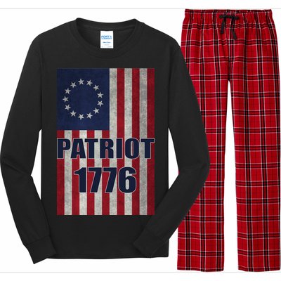 Patriot Betsy Ross Flag 1776 Long Sleeve Pajama Set