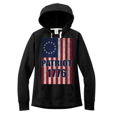 Patriot Betsy Ross Flag 1776 Women's Fleece Hoodie