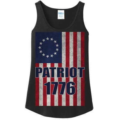 Patriot Betsy Ross Flag 1776 Ladies Essential Tank