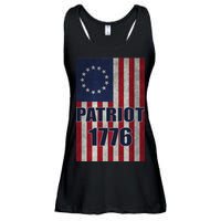 Patriot Betsy Ross Flag 1776 Ladies Essential Flowy Tank