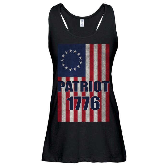 Patriot Betsy Ross Flag 1776 Ladies Essential Flowy Tank