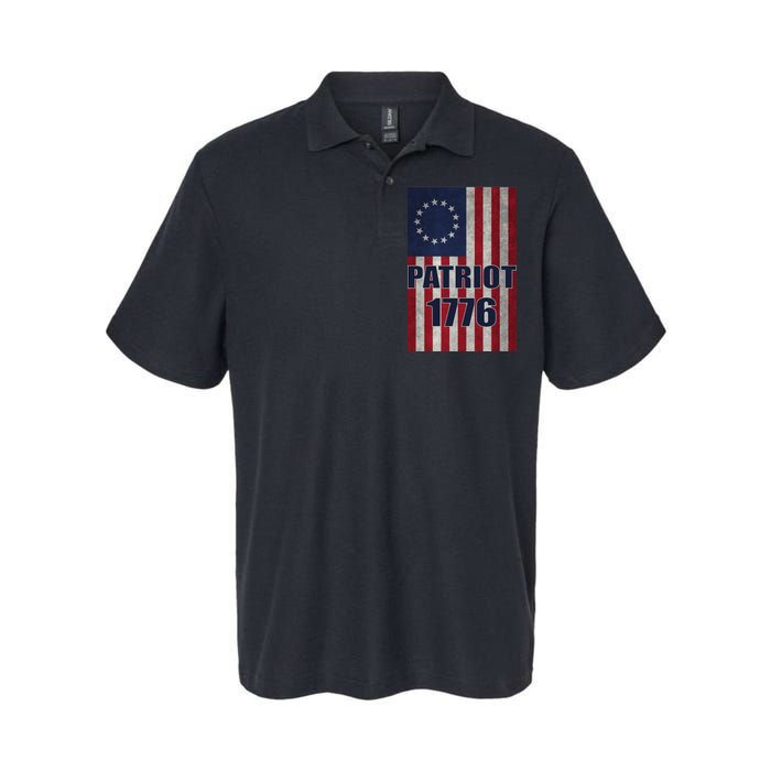 Patriot Betsy Ross Flag 1776 Softstyle Adult Sport Polo