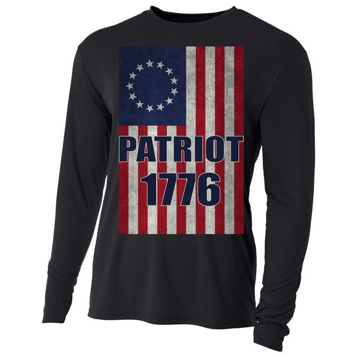 Patriot Betsy Ross Flag 1776 Cooling Performance Long Sleeve Crew