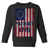 Patriot Betsy Ross Flag 1776 Toddler Sweatshirt