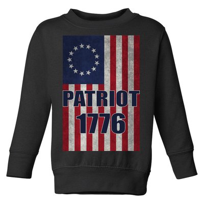 Patriot Betsy Ross Flag 1776 Toddler Sweatshirt