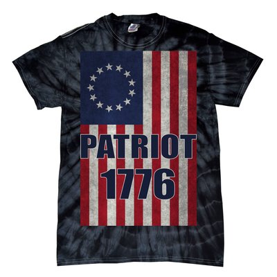 Patriot Betsy Ross Flag 1776 Tie-Dye T-Shirt