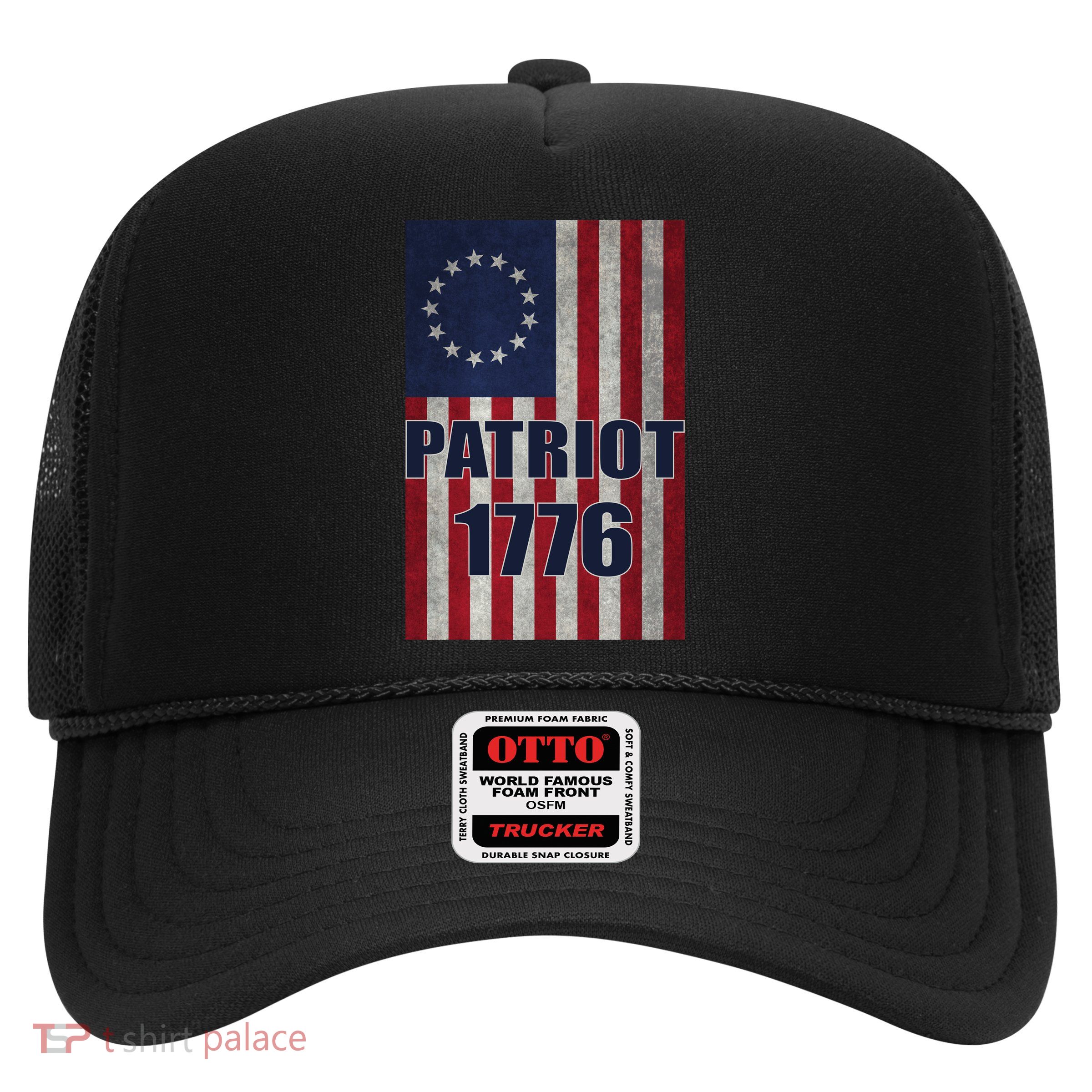 Patriot Betsy Ross Flag 1776 Trucker Hat