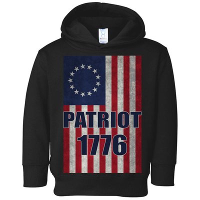 Patriot Betsy Ross Flag 1776 Toddler Hoodie