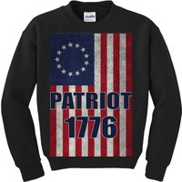 Patriot Betsy Ross Flag 1776 Kids Sweatshirt