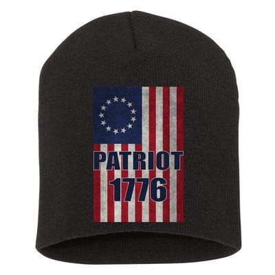 Patriot Betsy Ross Flag 1776 Short Acrylic Beanie