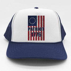 Patriot Betsy Ross Flag 1776 Trucker Hat