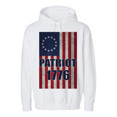 Patriot Betsy Ross Flag 1776 Garment-Dyed Fleece Hoodie