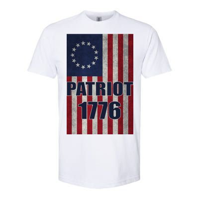 Patriot Betsy Ross Flag 1776 Softstyle CVC T-Shirt