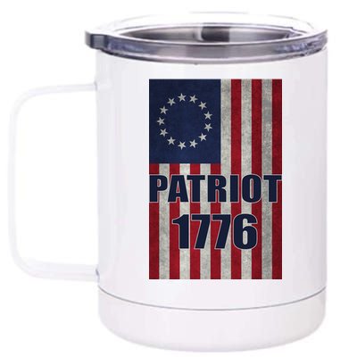 Patriot Betsy Ross Flag 1776 12 oz Stainless Steel Tumbler Cup