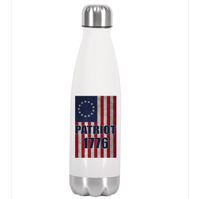 Patriot Betsy Ross Flag 1776 Stainless Steel Insulated Water Bottle