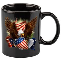 Patriot Eagle American Shield 11oz C Handle Ceramic Mug