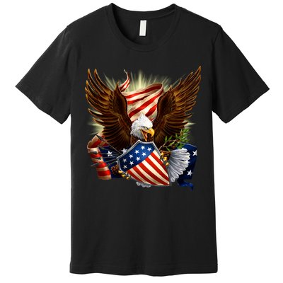 Patriot Eagle American Shield Premium T-Shirt