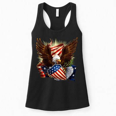 Patriot Eagle American Shield Womens Tank Top