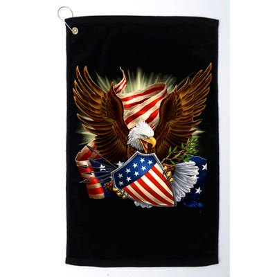 Patriot Eagle American Shield Golf Towel
