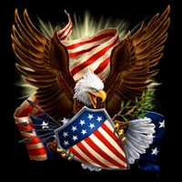 Patriot Eagle American Shield Zip Tote Bag