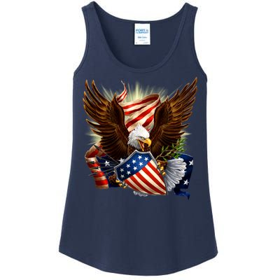 Patriot Eagle American Shield Ladies Essential Tank