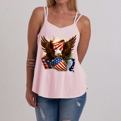 Patriot Eagle American Shield Women's Strappy Tank