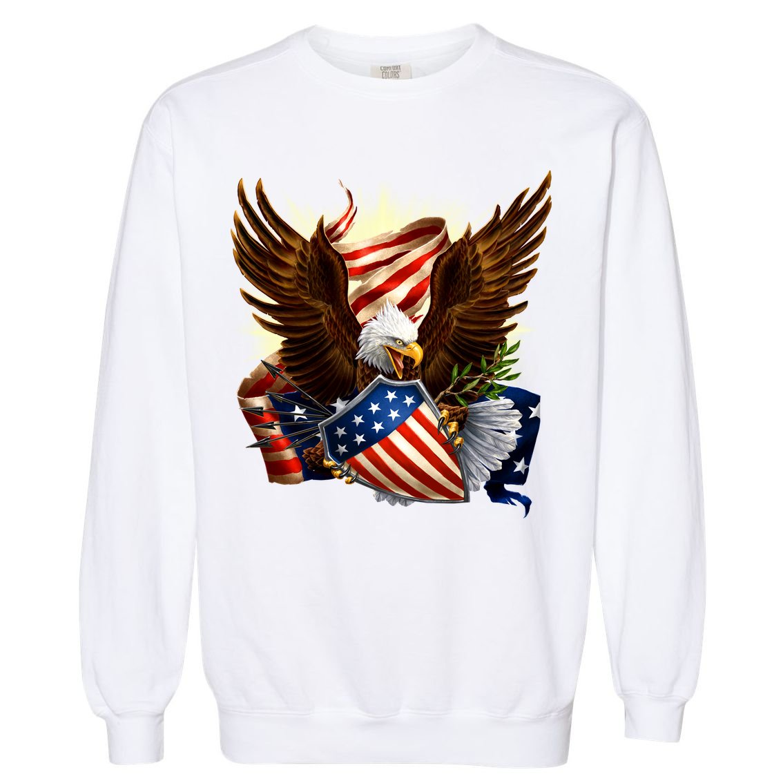 Patriot Eagle American Shield Garment-Dyed Sweatshirt