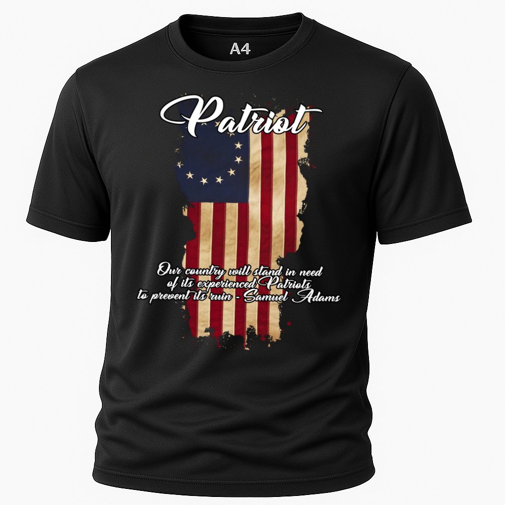 Patriot Founding Fathers Quote Betsy Ross Flag Performance Shirt