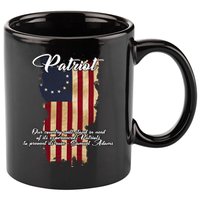 Patriot Founding Fathers Quote Betsy Ross Flag 11oz C Handle Ceramic Mug