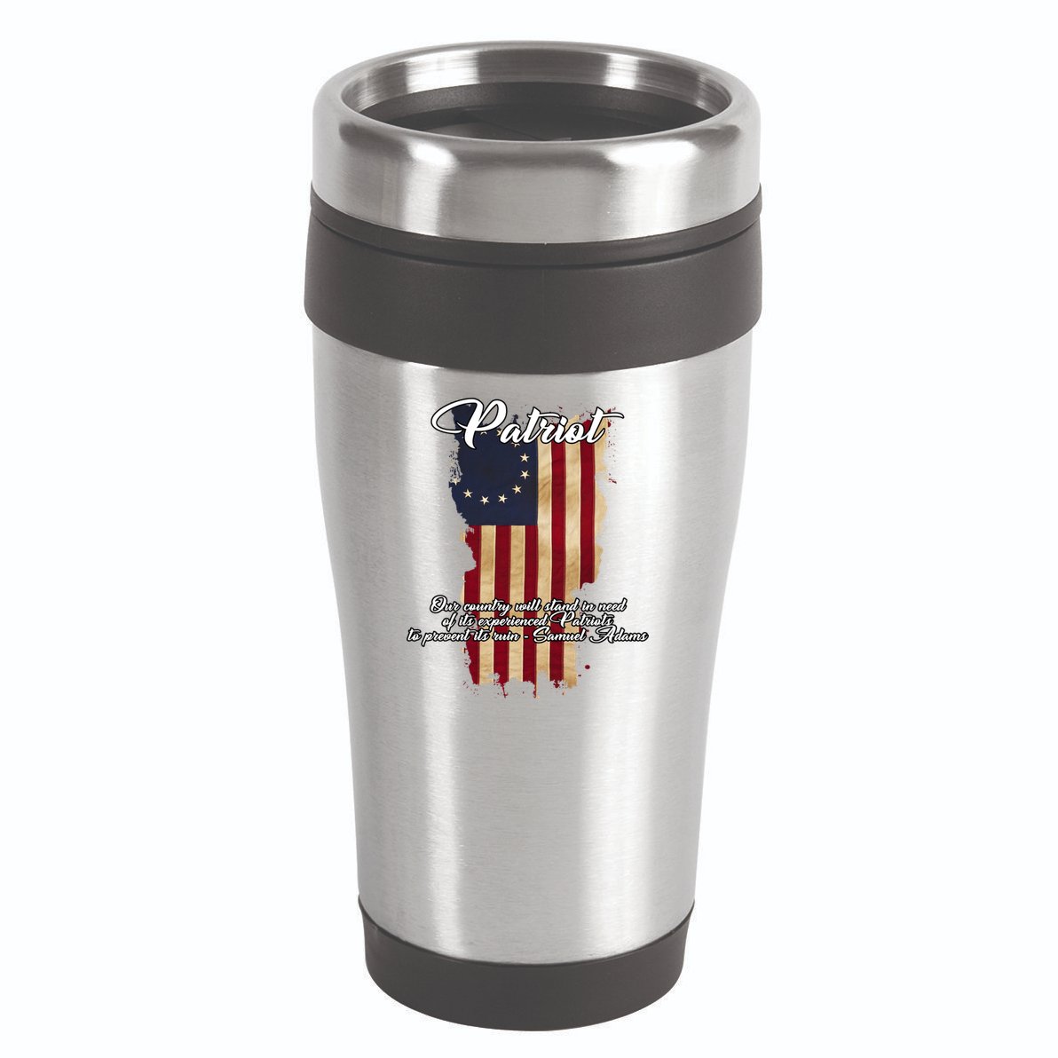 Patriot Founding Fathers Quote Betsy Ross Flag 16oz Travel Tumbler