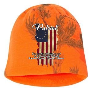 Patriot Founding Fathers Quote Betsy Ross Flag Kati - Camo Knit Beanie