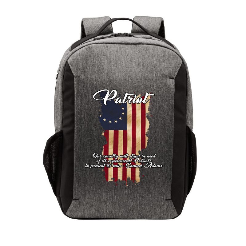 Patriot Founding Fathers Quote Betsy Ross Flag Vector Backpack
