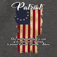 Patriot Founding Fathers Quote Betsy Ross Flag Vector Backpack