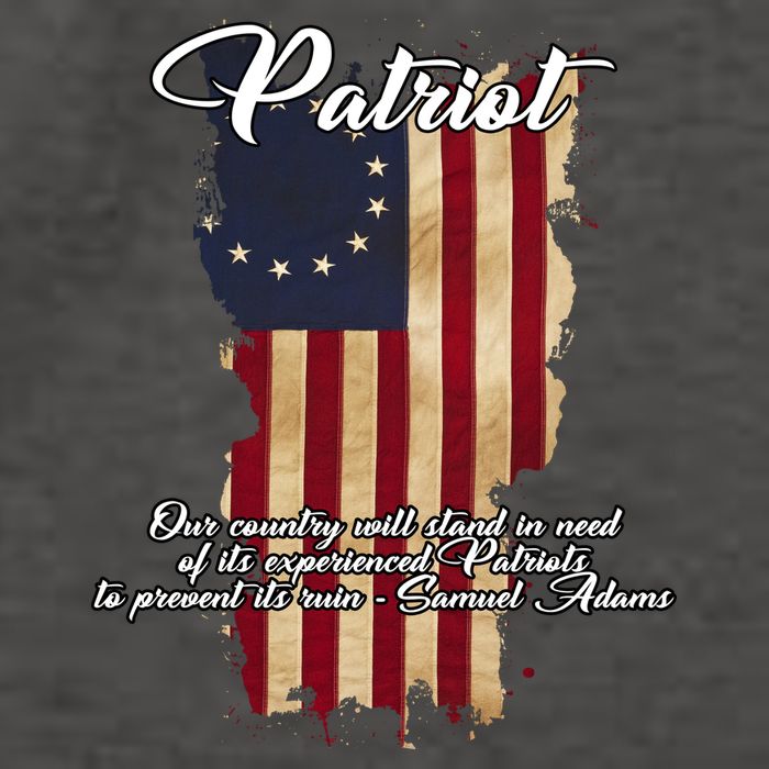 Patriot Founding Fathers Quote Betsy Ross Flag Vector Backpack