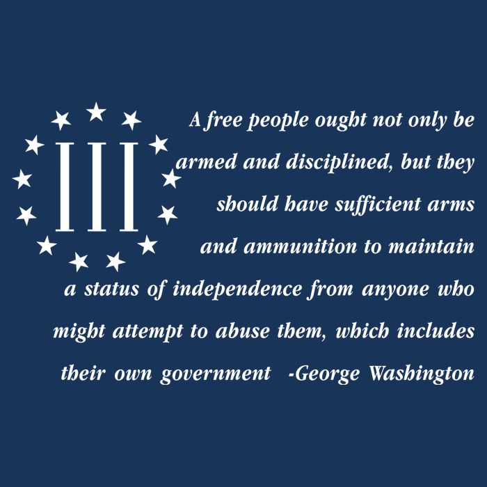 Patriot George Washington American Flag Quote Toddler T-Shirt