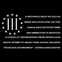 Patriot George Washington Flag Quote City Backpack