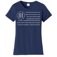 Patriot George Washington Flag Quote Women's T-Shirt