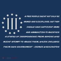 Patriot George Washington Flag Quote Kids T-Shirt