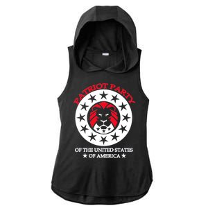 Patriot Party Of The United States Of America Ladies PosiCharge Tri-Blend Wicking Draft Hoodie Tank