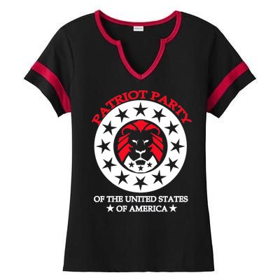 Patriot Party Of The United States Of America Ladies Halftime Notch Neck Tee