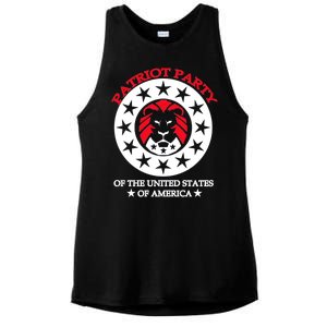 Patriot Party Of The United States Of America Ladies PosiCharge Tri-Blend Wicking Tank