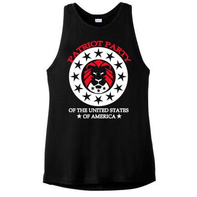 Patriot Party Of The United States Of America Ladies PosiCharge Tri-Blend Wicking Tank