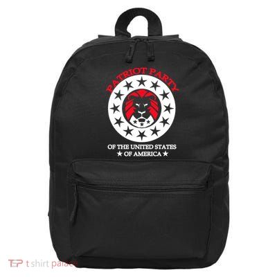Patriot Party Of The United States Of America 16 in Basic Backpack