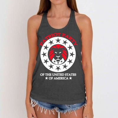 Patriot Party Of The United States Of America Women's Knotted Racerback Tank