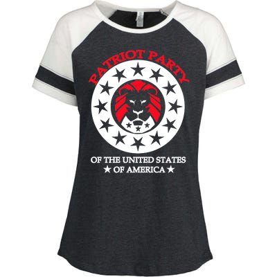 Patriot Party Of The United States Of America Enza Ladies Jersey Colorblock Tee