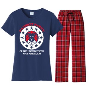 Patriot Party Of The United States Of America Women's Flannel Pajama Set