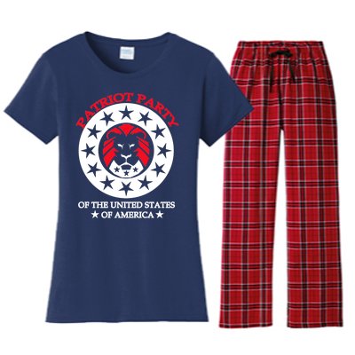 Patriot Party Of The United States Of America Women's Flannel Pajama Set