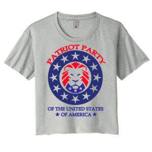 Patriot Party Of The United States Of America Women's Crop Top Tee