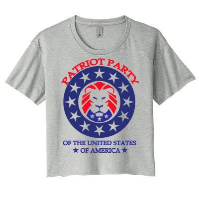 Patriot Party Of The United States Of America Women's Crop Top Tee